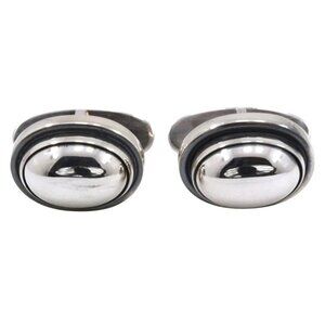 Georg Jensen round cuffs ＃44B Silver925 mens